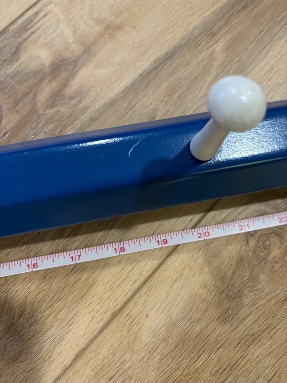 Oversized Blue Pencil with Pink Eraser Wall Hooks